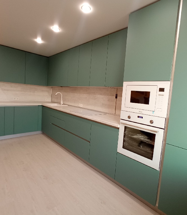 Кухня Тёмная Олива