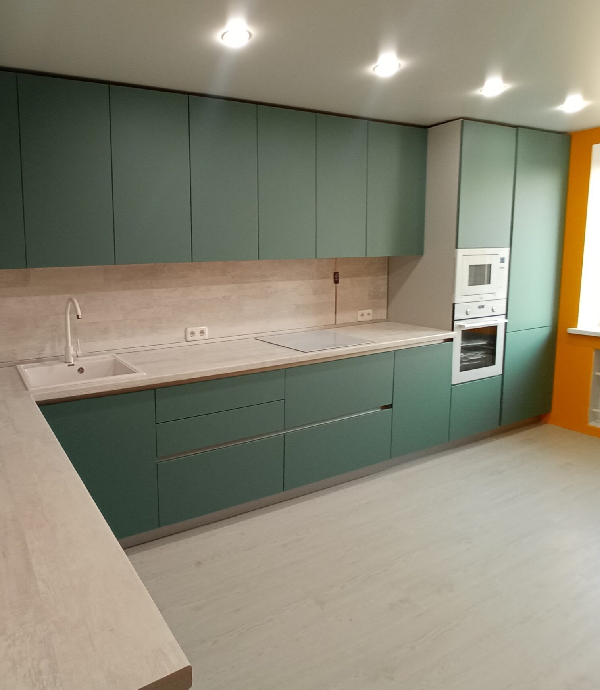 Кухня Тёмная Олива2